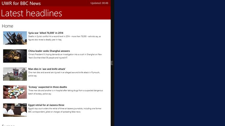 【图】Universal Windows Reader for BBC News(截图2)
