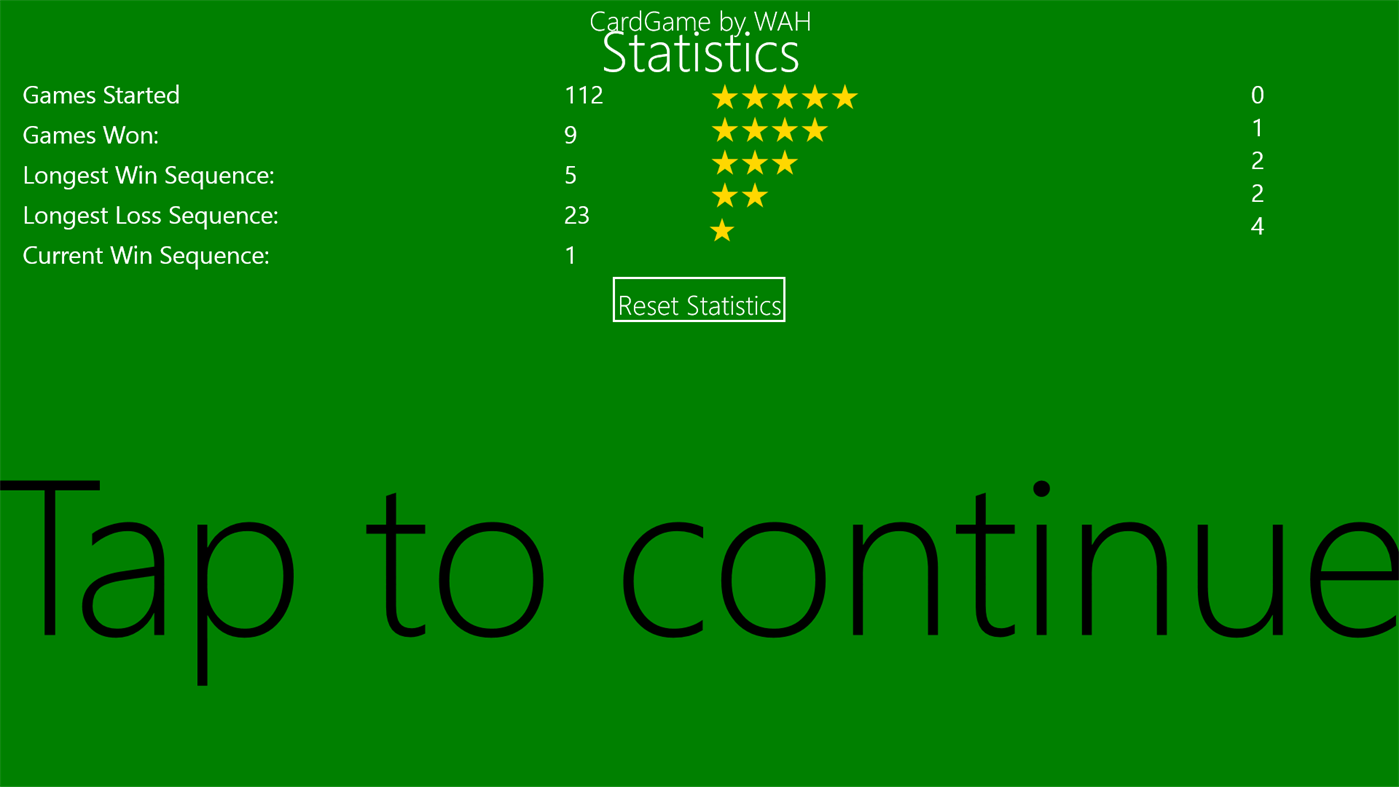 #3. CardGame by WAH (Windows) 由: Bill Holohan