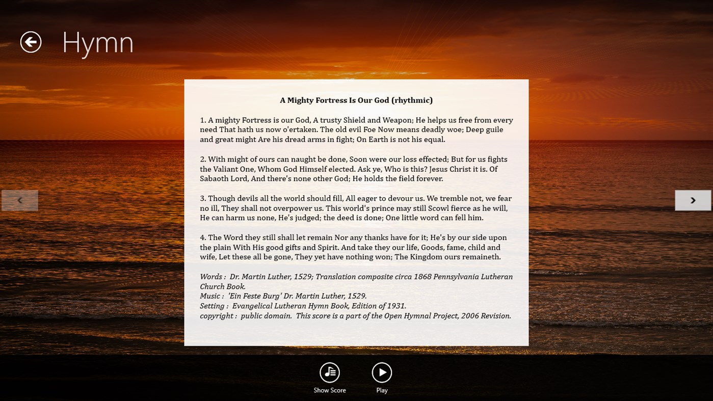 #3. Hymn World (Windows) Podle: Program Thee World
