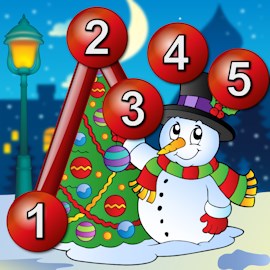 Kids Christmas Connect the Dots Puzzles - educational dot to dot game for preschool children 2+