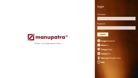 Manupatra for Windows Screenshots 1
