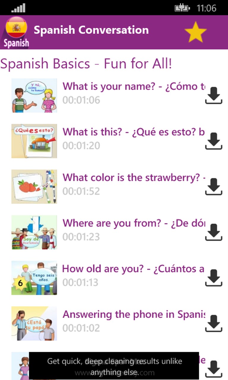Learn Spanish Courses for Windows 10