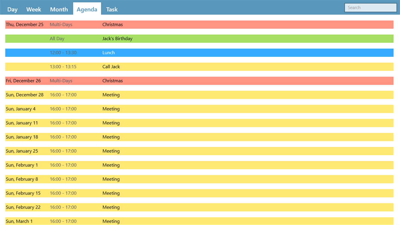 #4. WinPIM Calendar (Windows) By: Chengdu YouQiang Software Co.,Ltd.