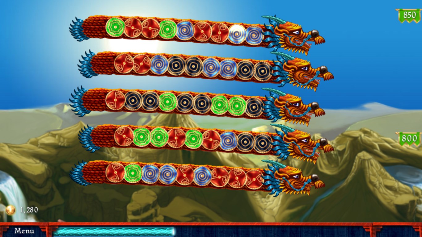 Keep the dragons flying by matching gems! Gems drop down one level when clicked or tapped.