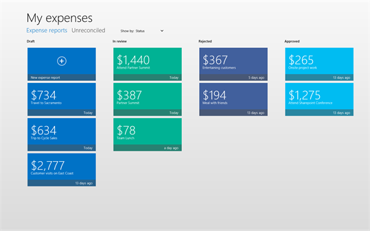 Dynamics AX 2012 Expenses screenshot 2