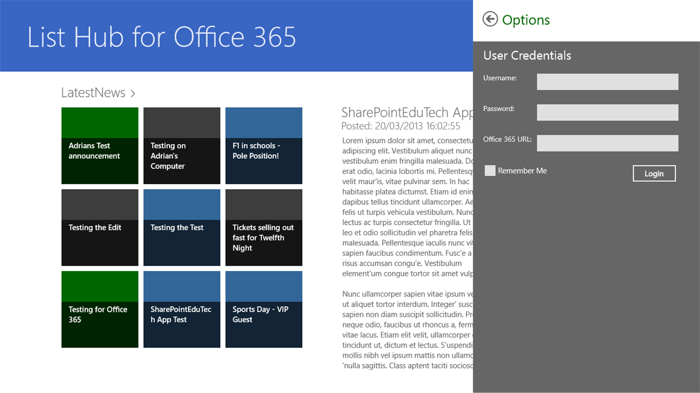 #4. List Hub for Office 365 (Windows) 由: AspiraCloud Ltd