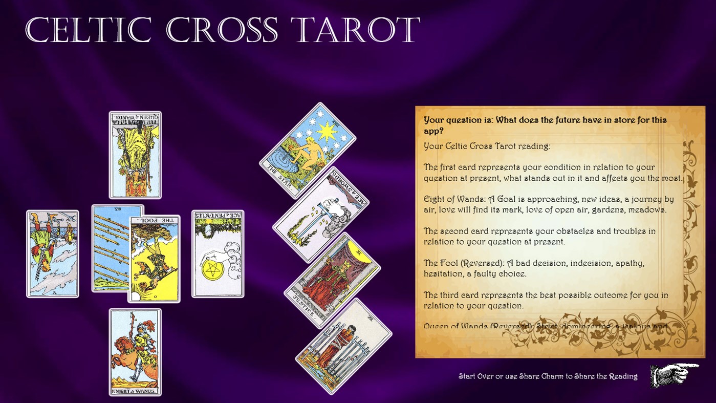 #4. Celtic Cross Tarot (Windows) Bởi: TechPreacher