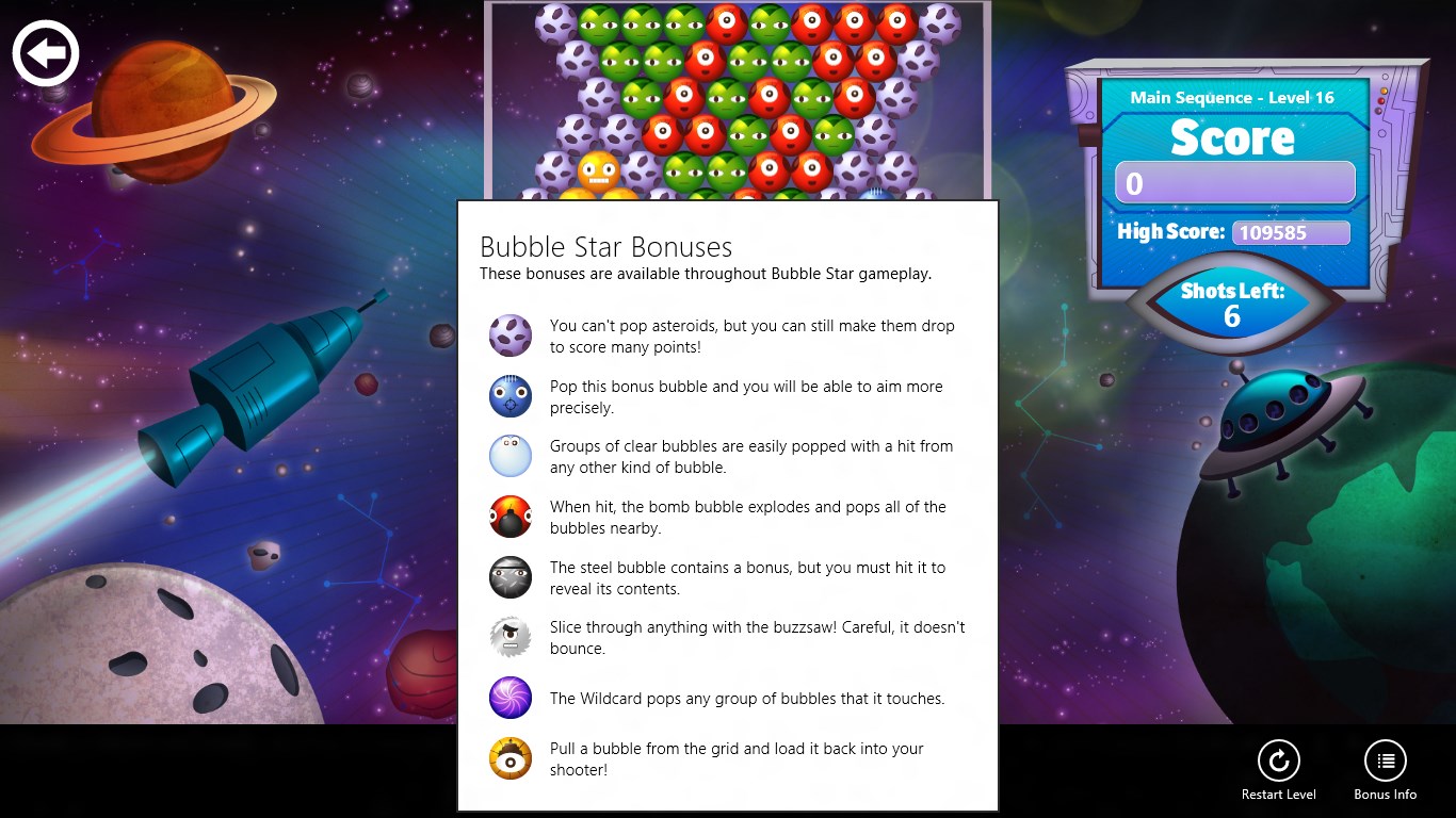 Tons of powerups and special bonuses.