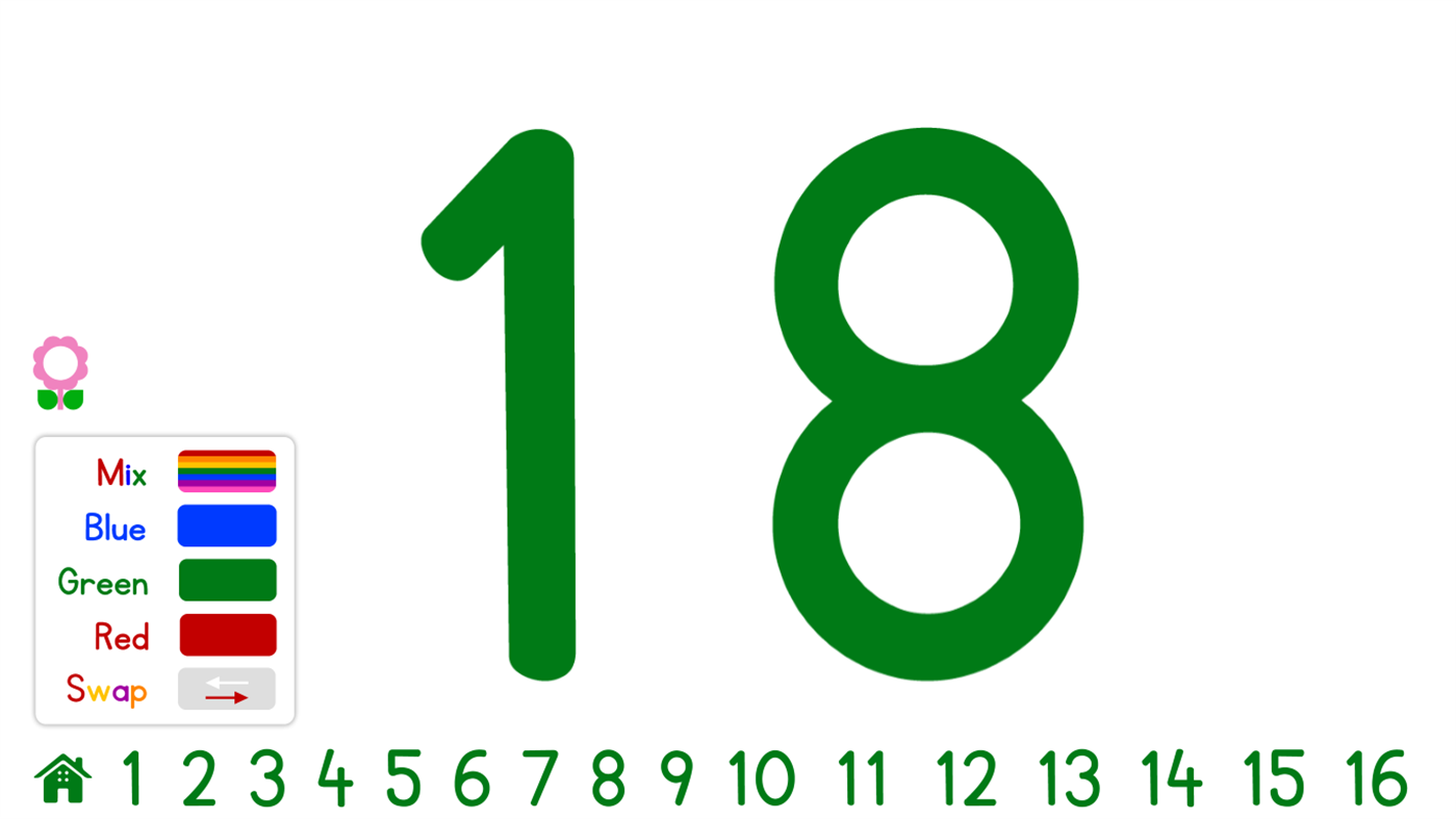 #3. 123 for Kids - Numbers Flashcards (Windows) بواسطة: Holiday Educationist