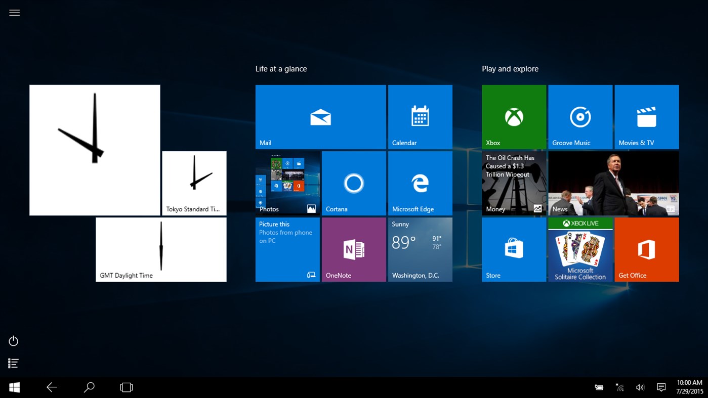 #6. Analog Live Tile Clock (Windows) Με: gishtaki