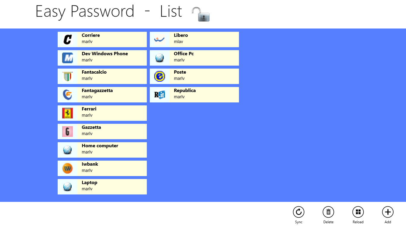 Easy passwords. Password list. easy password.