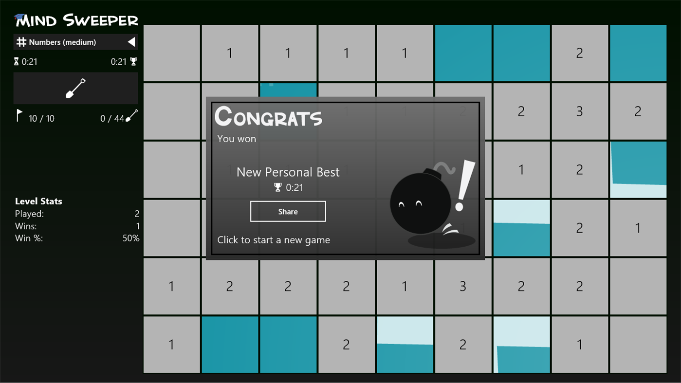 #8. MindSweeper (Windows) Bởi: ‪Mystic Sushi Studios‬