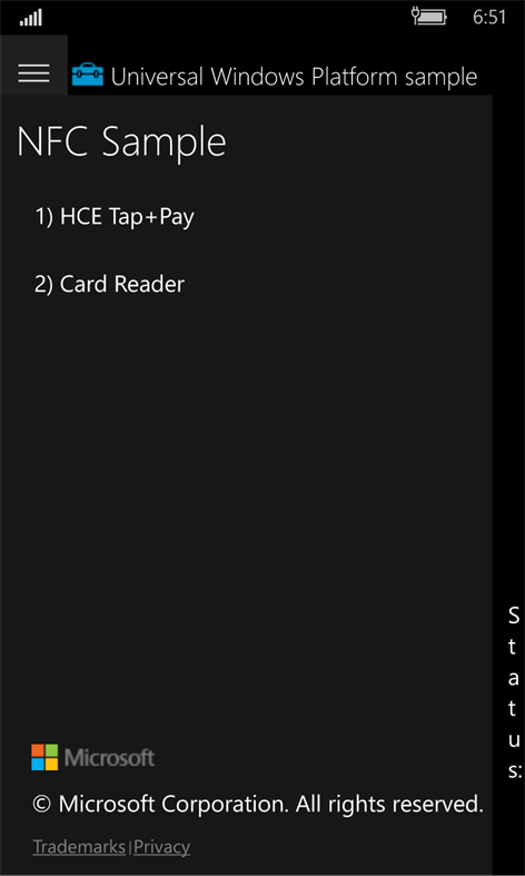 NFC Sample Screenshots 2