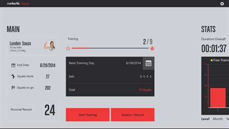 Runtastic Squats PRO Screenshots 1