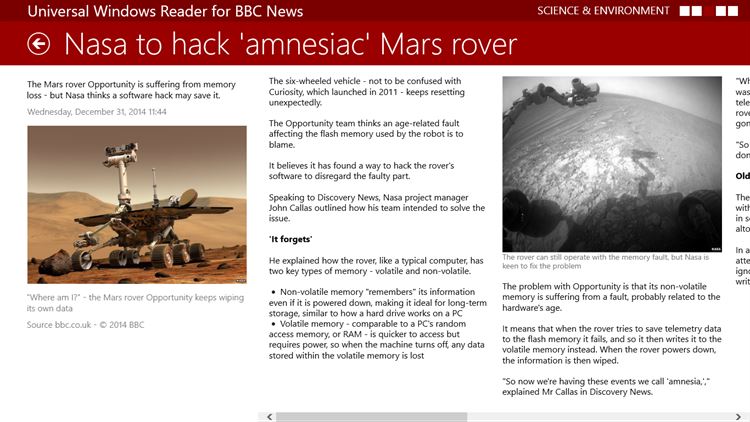 【图】Universal Windows Reader for BBC News(截图3)