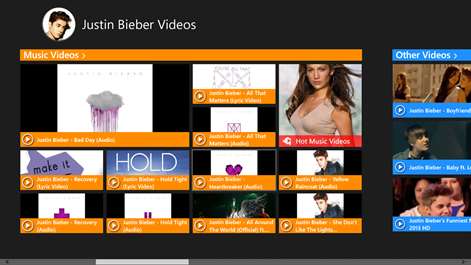 Justin Bieber Videos Screenshots 2