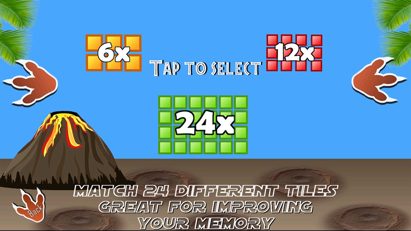 #3. Dinosaur Memory Game for kids (Windows) Bởi: The Interactive Studio