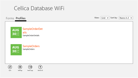 Cellica Database WiFi Screenshots 1