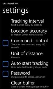 GPS Tracker WP screenshot 2
