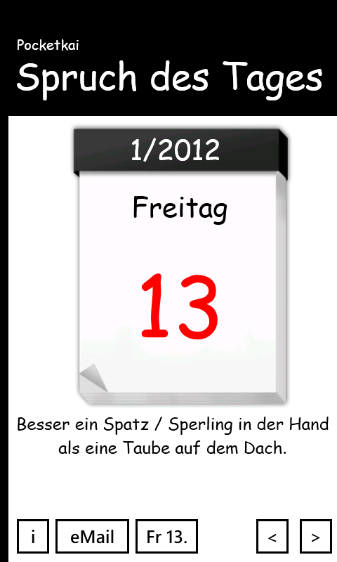 Spruch Des Tages For Windows 10 Mobile