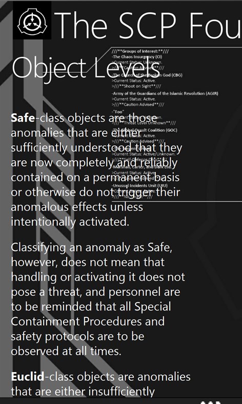 #4. The SCP Foundation (Windows) By: BadderRus