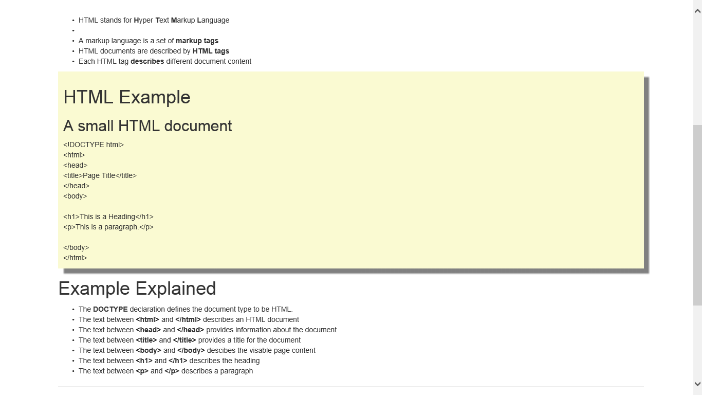 Learn HTML(5) screenshot