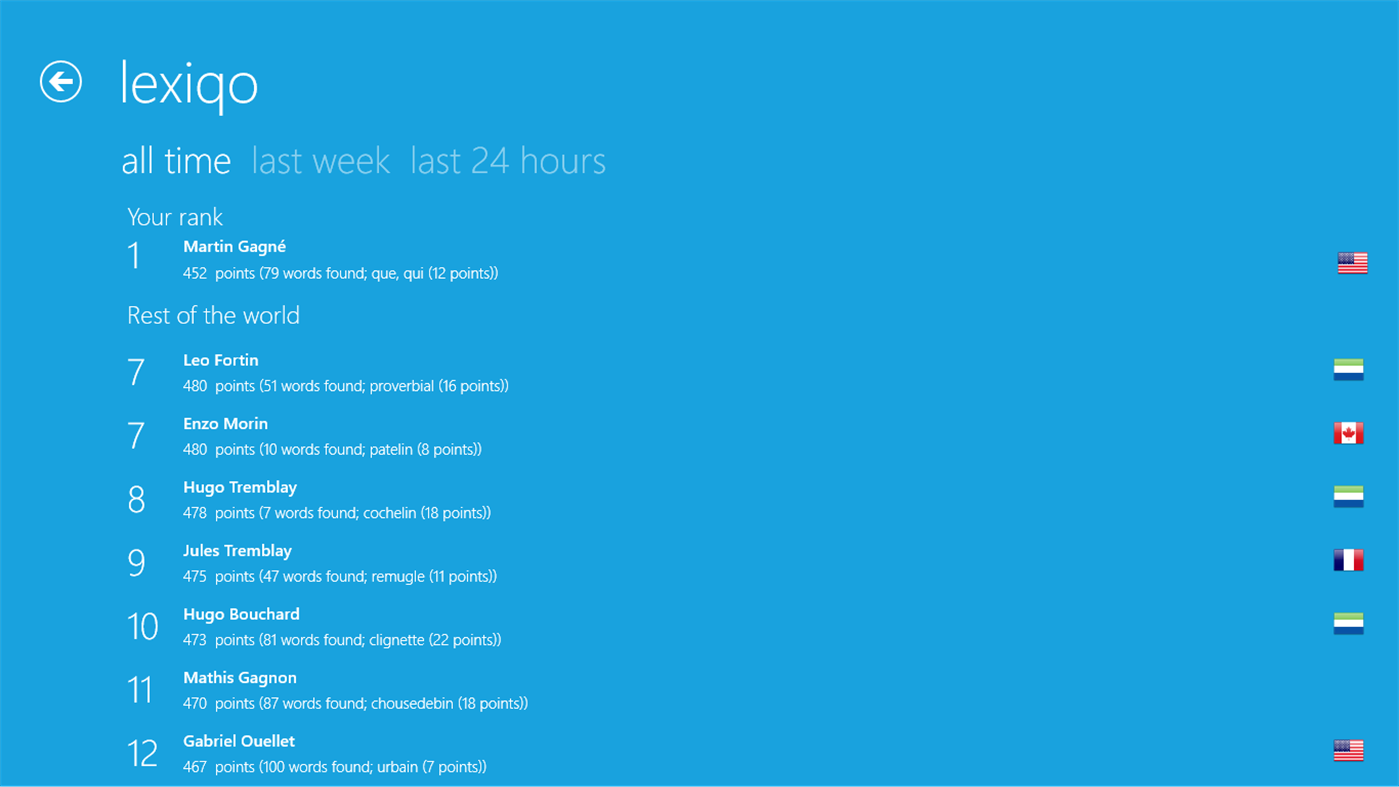 #3. lexiqo: word puzzle (Windows) Podle: MRG