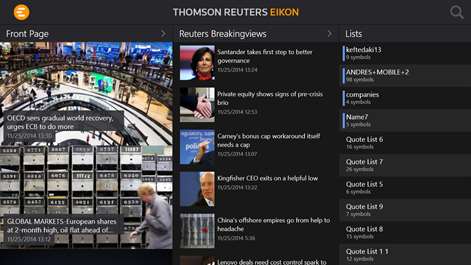 Thomson Reuters Eikon Screenshots 1