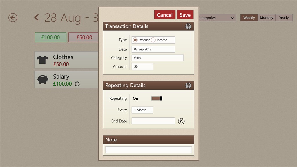 Spending Tracker &trade;_3