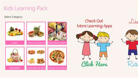 Learn Fruits & Vegetables for Kids Free Screenshots 1