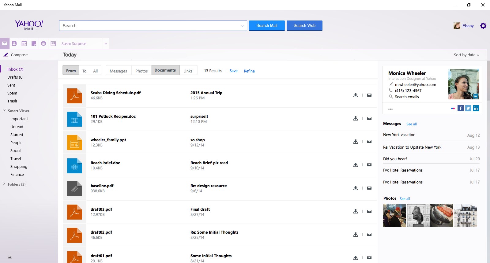 Yahoo Mail for Windows 10