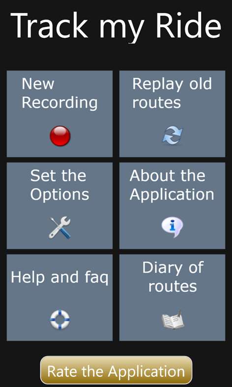 A route tracker. Jog, bike, ski or drive Screenshots 1