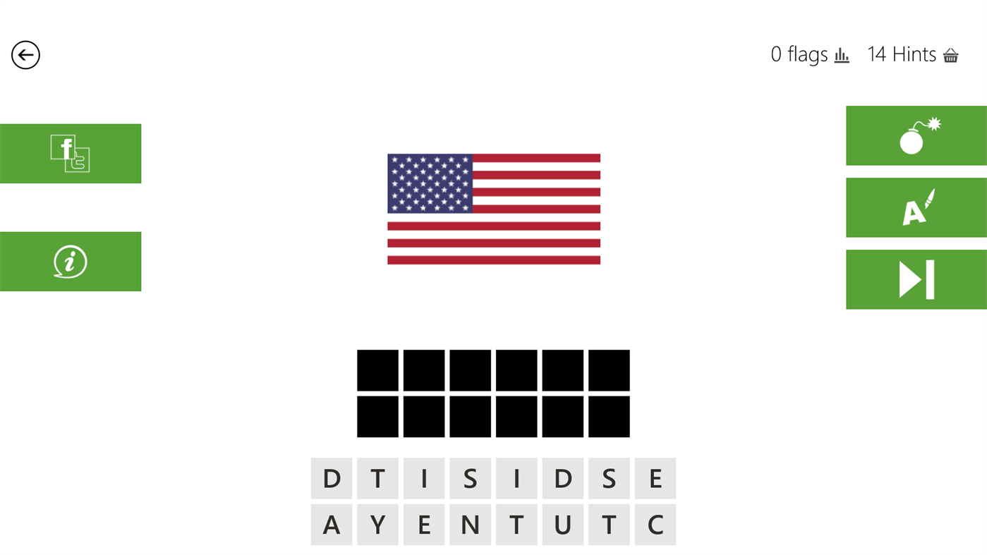 #4. Flags Quiz! (Windows) Bởi: bubble quiz games