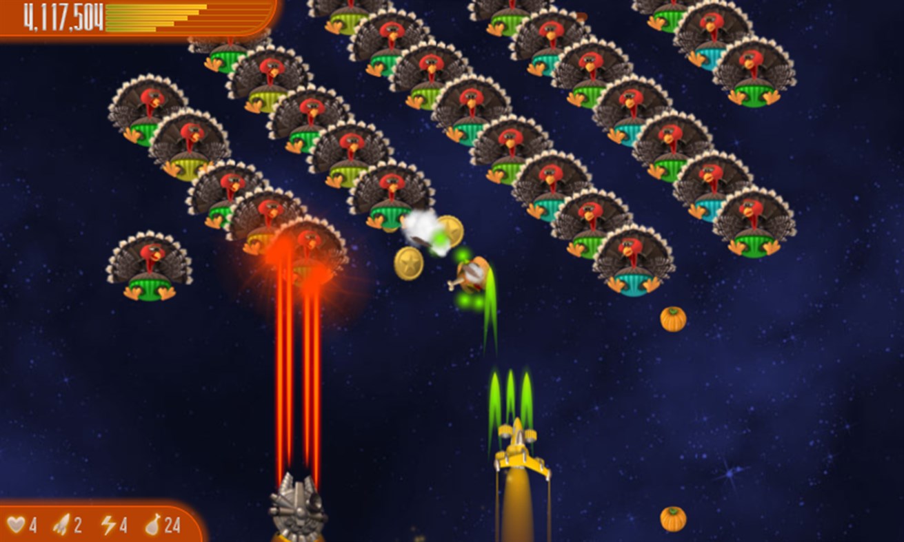#4. Chicken Invaders 4 Thanksgiving HD (Windows) Podle: BETACOM S.A.