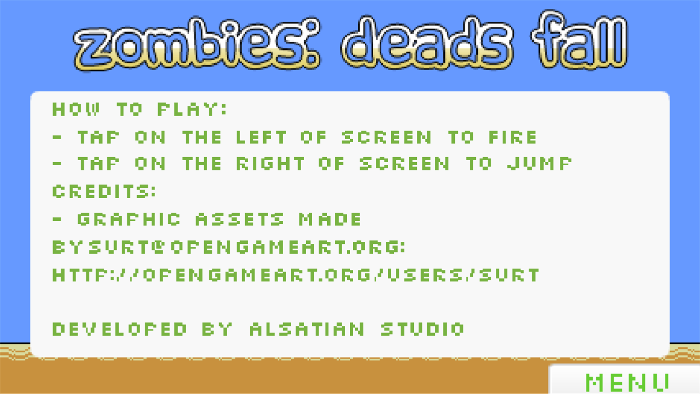 #5. Zombies: Deads Fall (Windows) 게시자: Alsatian Studio