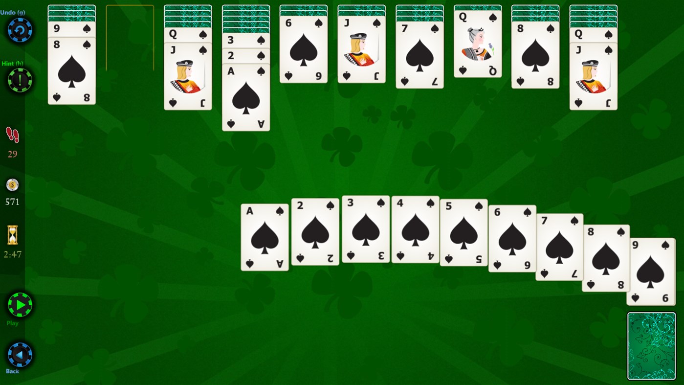 #5. Spider Solitaire HD (Windows) 来自: Bernardo Zamora