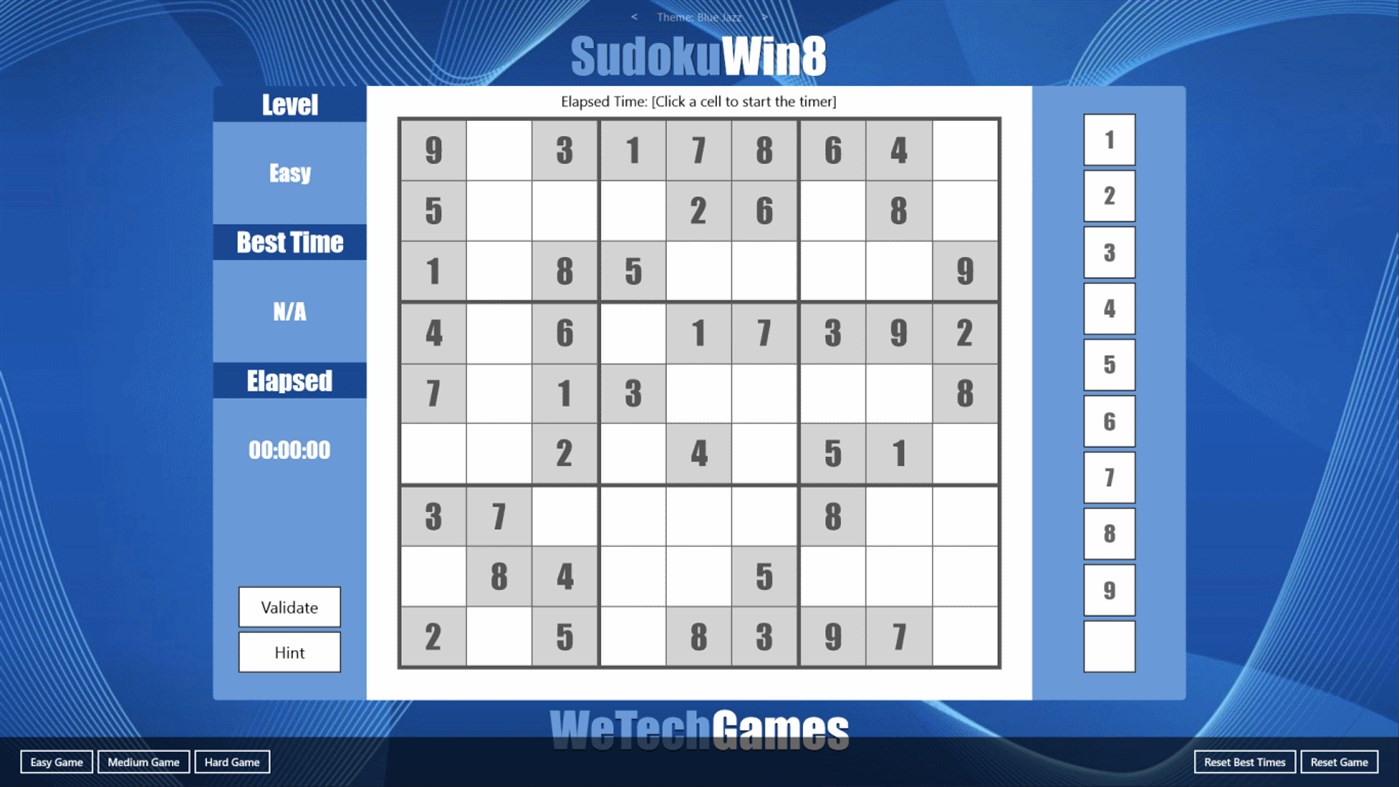 #1. Sudoku Win8 (Windows) Με: WeTechGroup