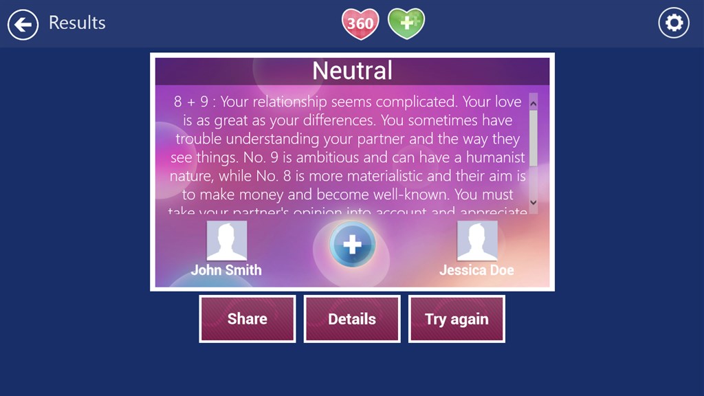 Love Test Calculator Deluxe - Microsoft Apps