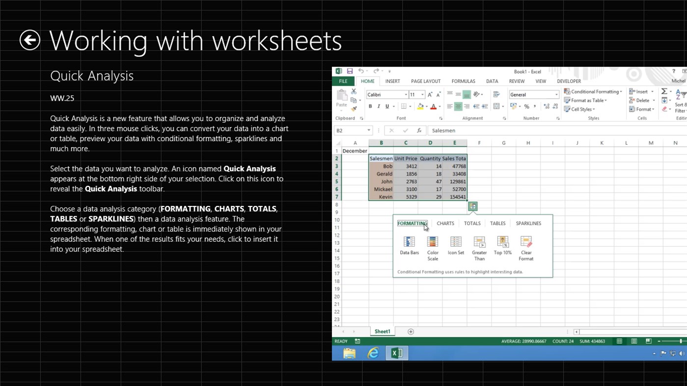 #5. Video training Excel 2013 (Windows) بواسطة: Mediaforma