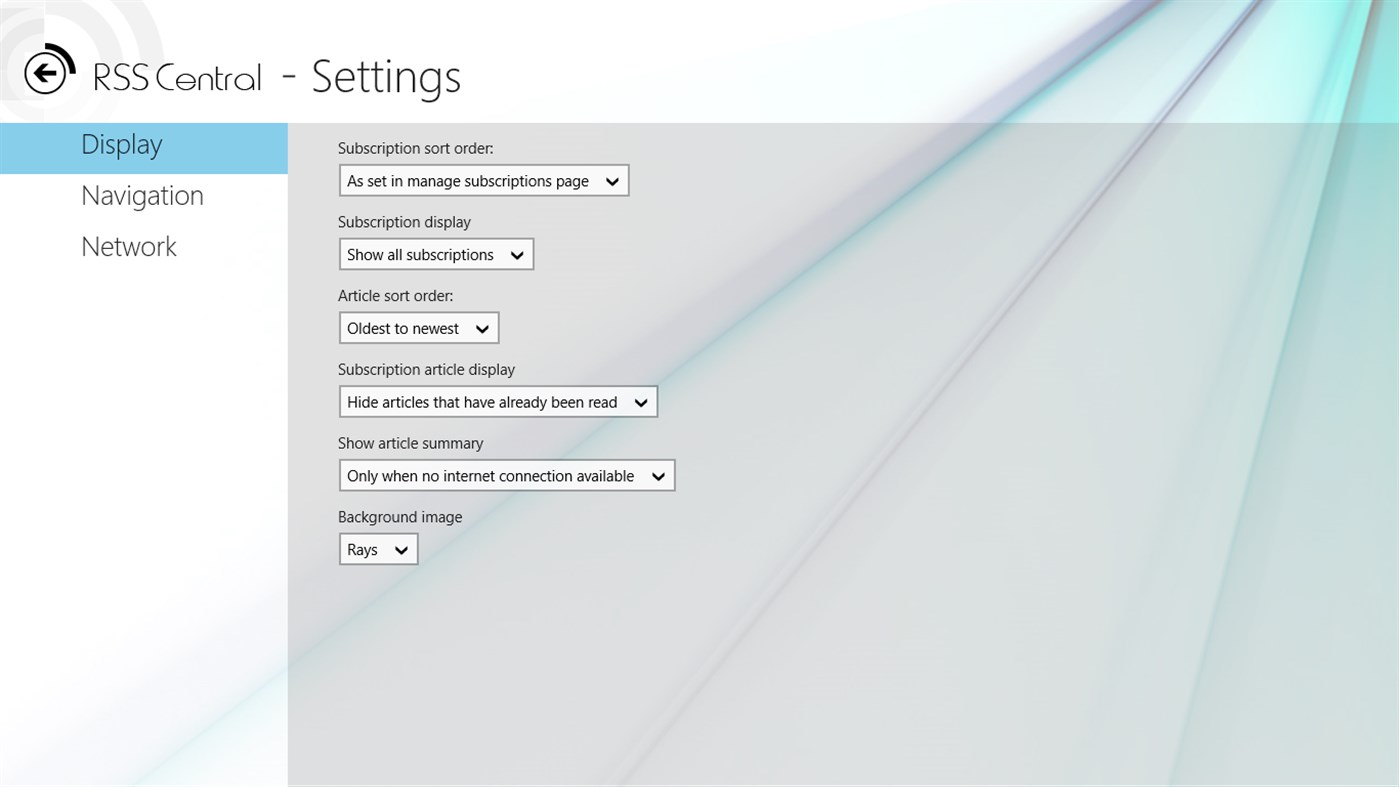 #7. RSS Central (Windows) بواسطة: adamdawes.com
