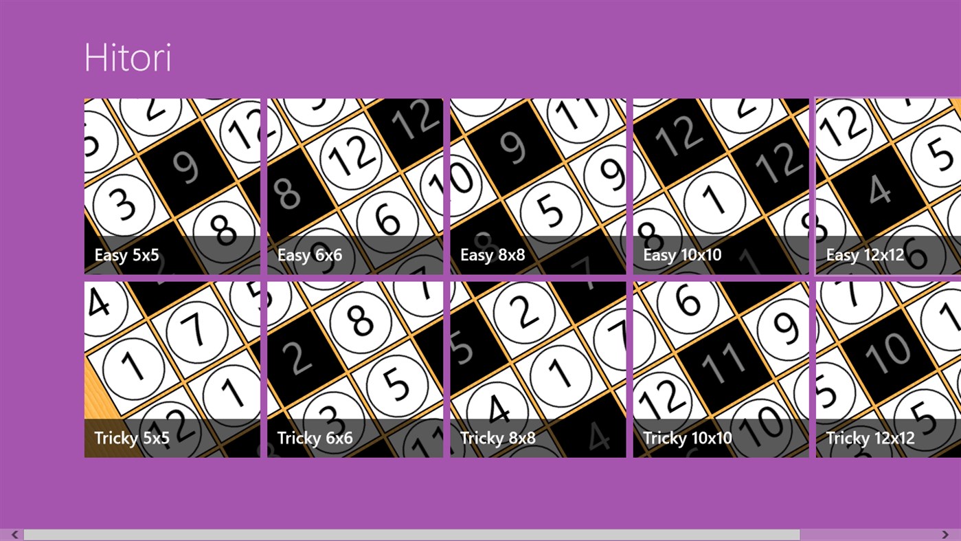 #1. Hitori (Windows) 由: Tess