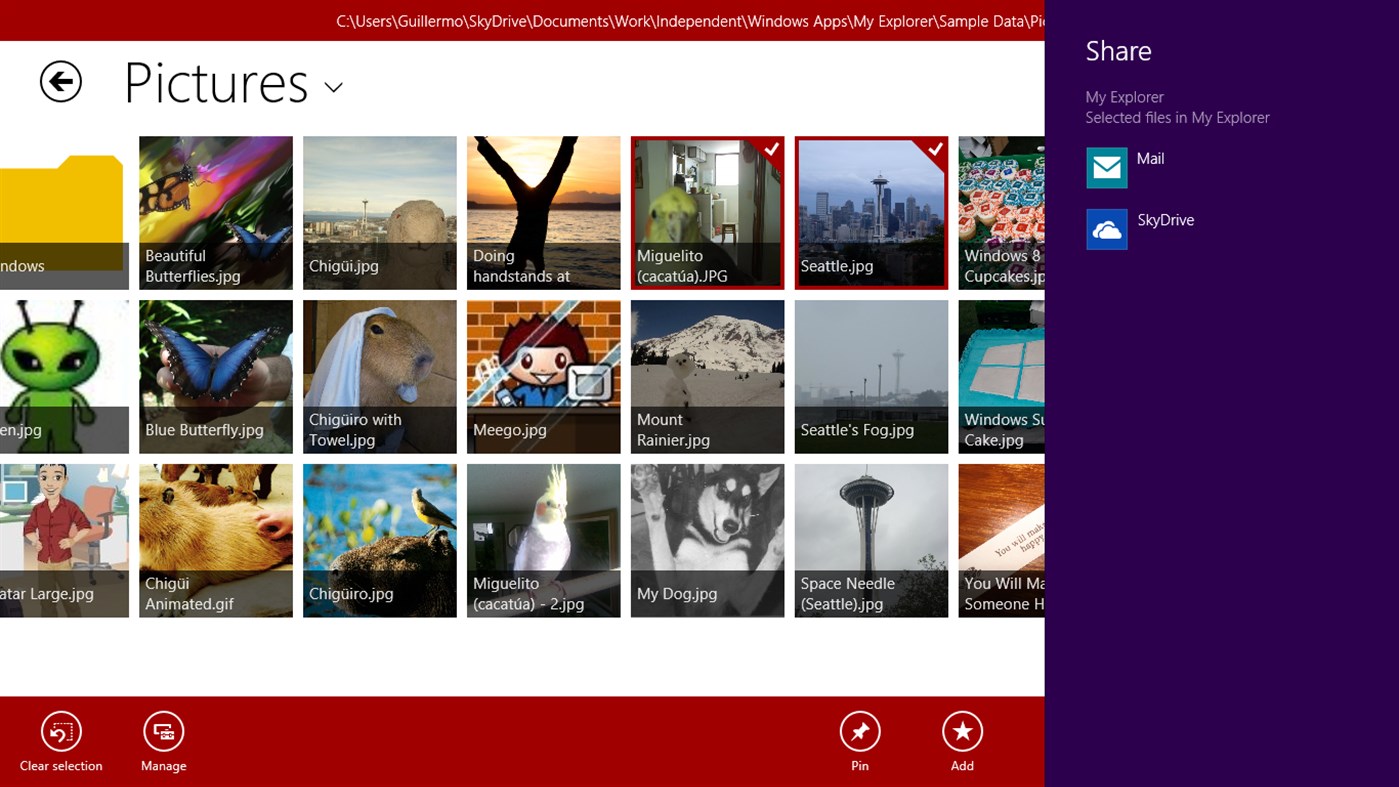#7. My Explorer (Windows) 作者: Guillermo Rueda