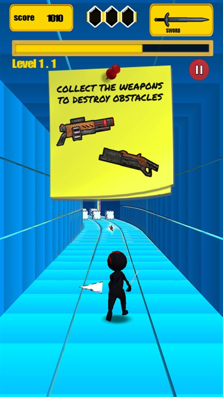 #4. Stickman Run 4D (Windows) By: Kaufcom