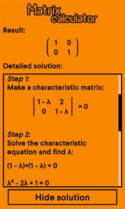 Matrix calculator++ Free screenshot 4