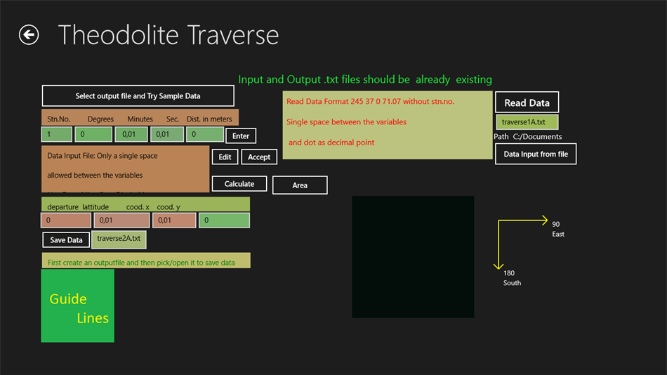 TheodoliteTraverse (Windows) By: Emmanuel Christopher