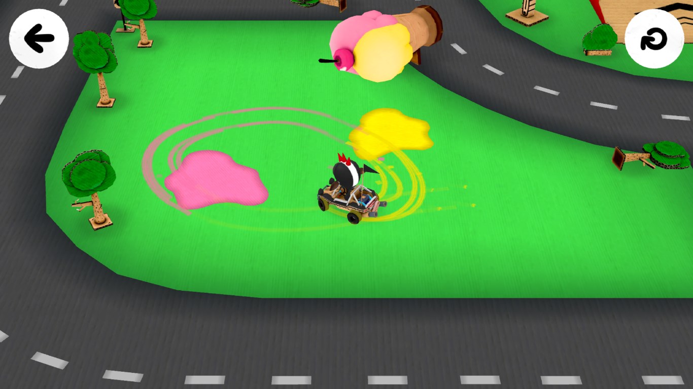 Kurvaile läpi jäätelölätäköiden!