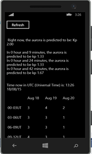 Aurora observer screenshot 1