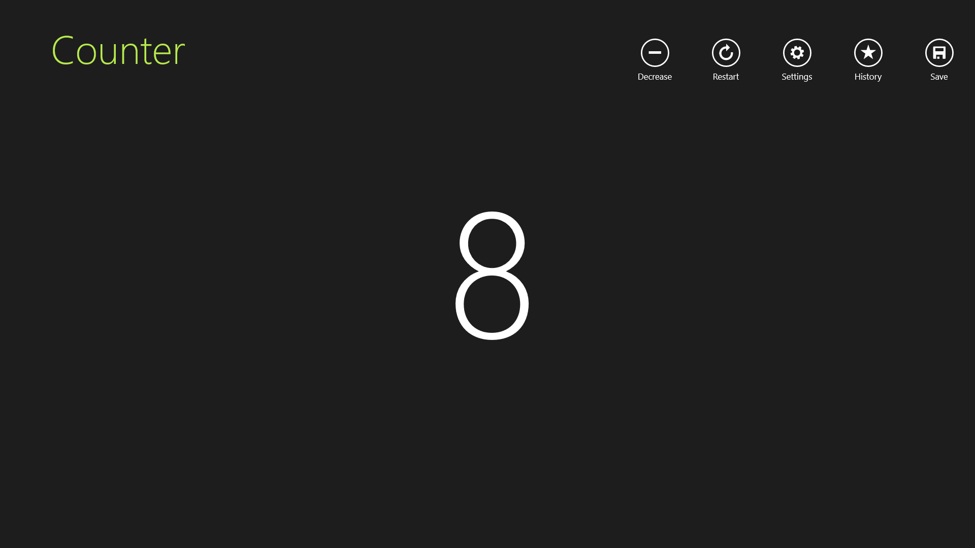 Counter App screenshot