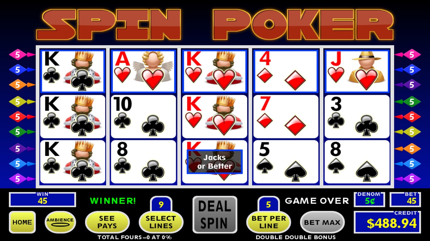 Spin poker free