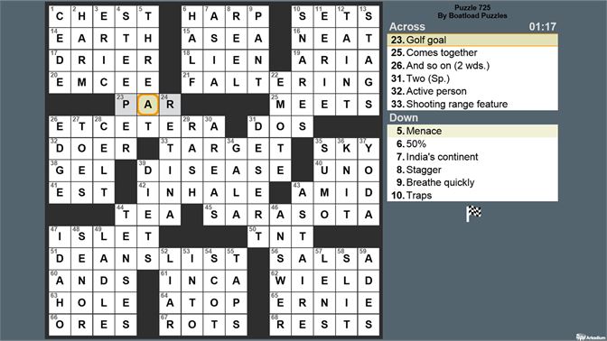 daily crossword puzzle boatload